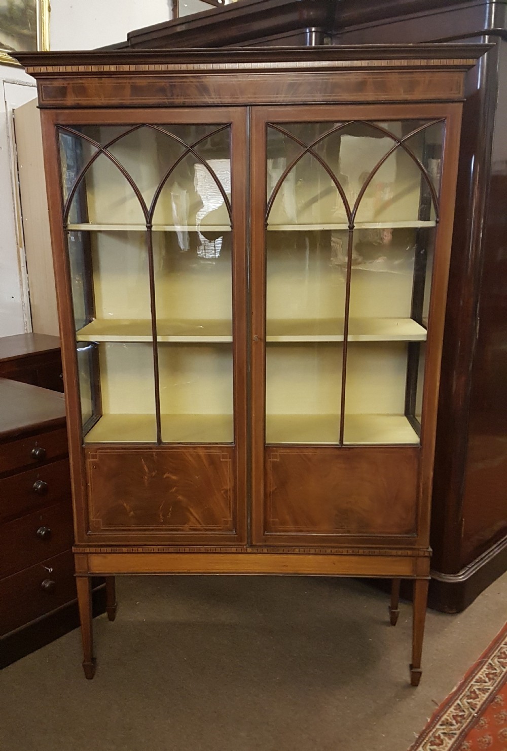 EDWARDIAN  DISPLAY CABINET 