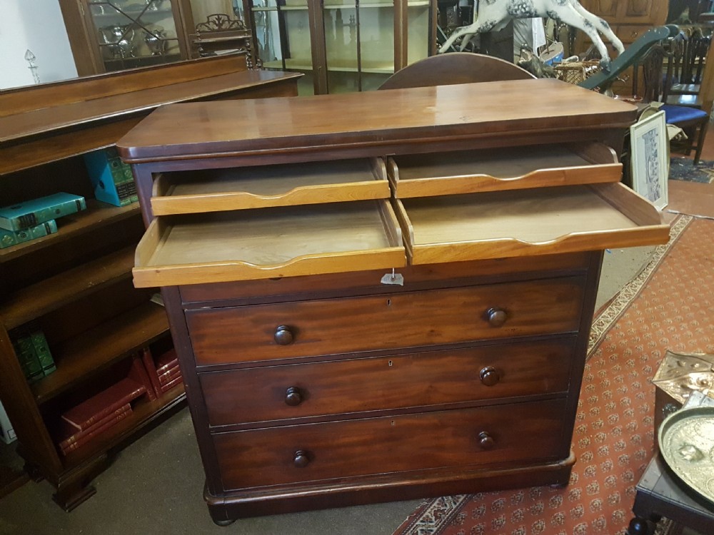 ANTIQUE MAHOGANY CHEST  View III