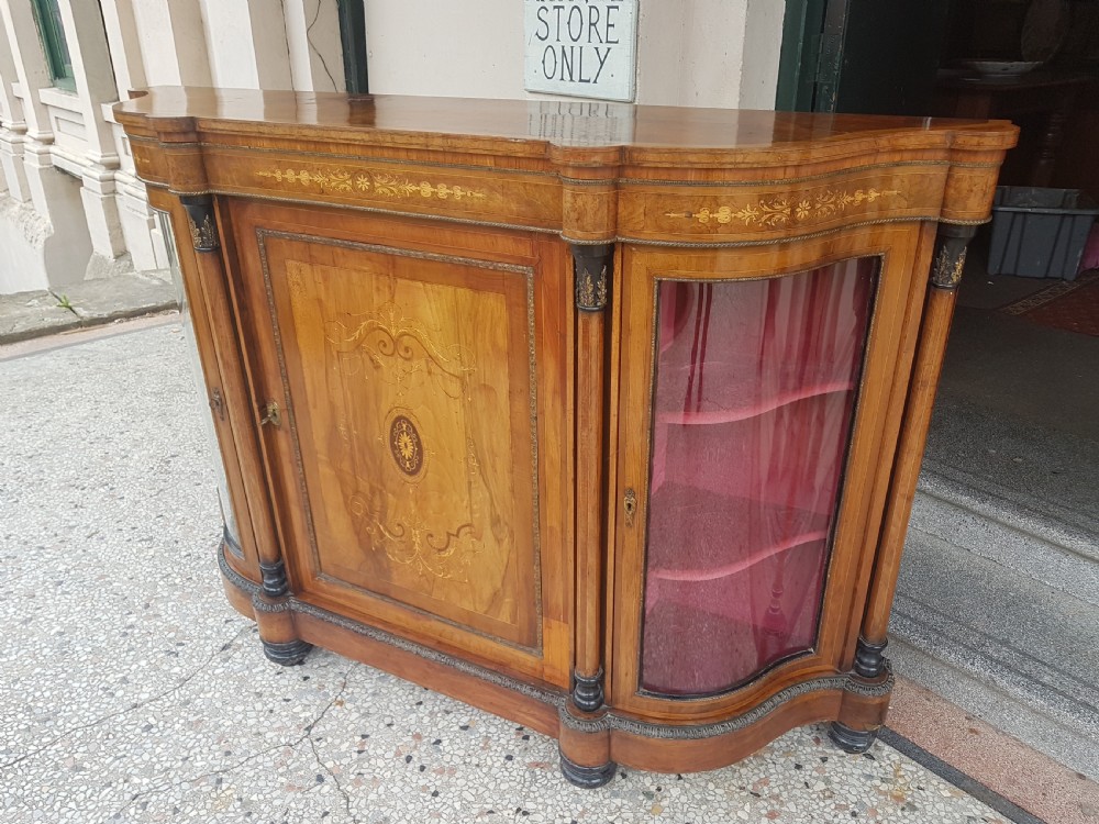ANTIQUE WALNUT CREDENZA  View VI