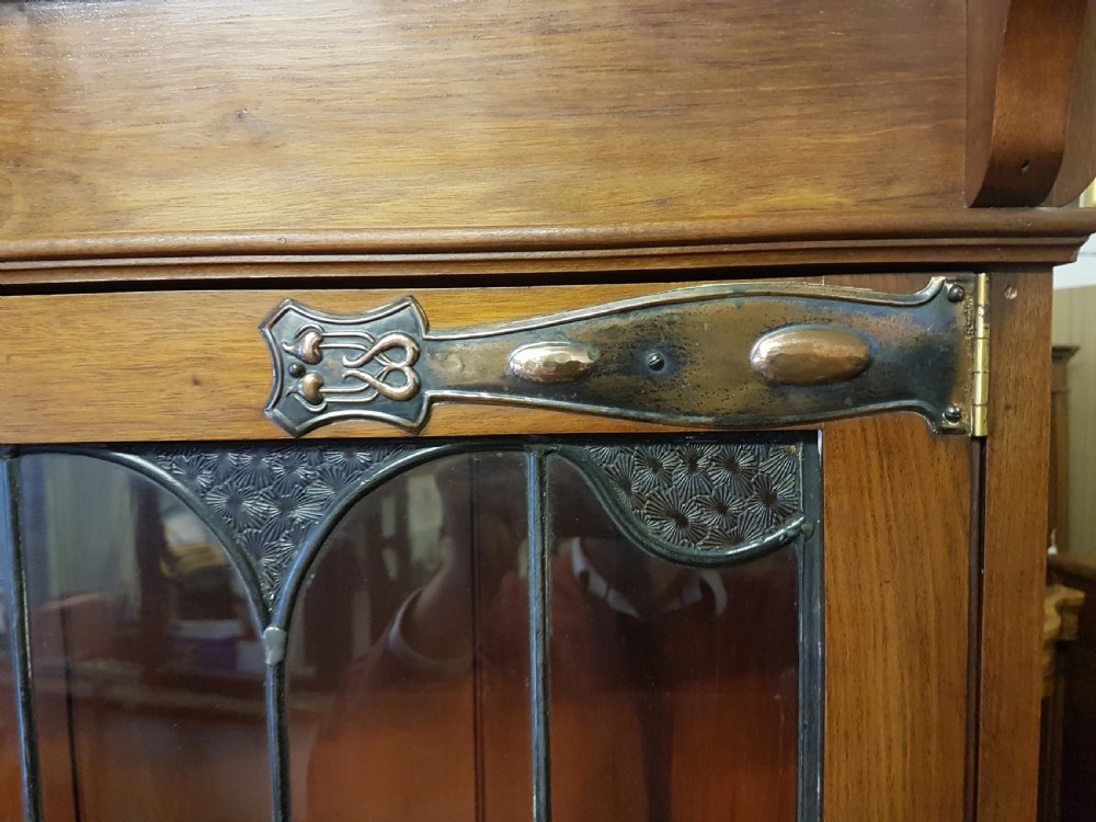 ANTIQUE ART NOUVEAU BOOKCASE  View V