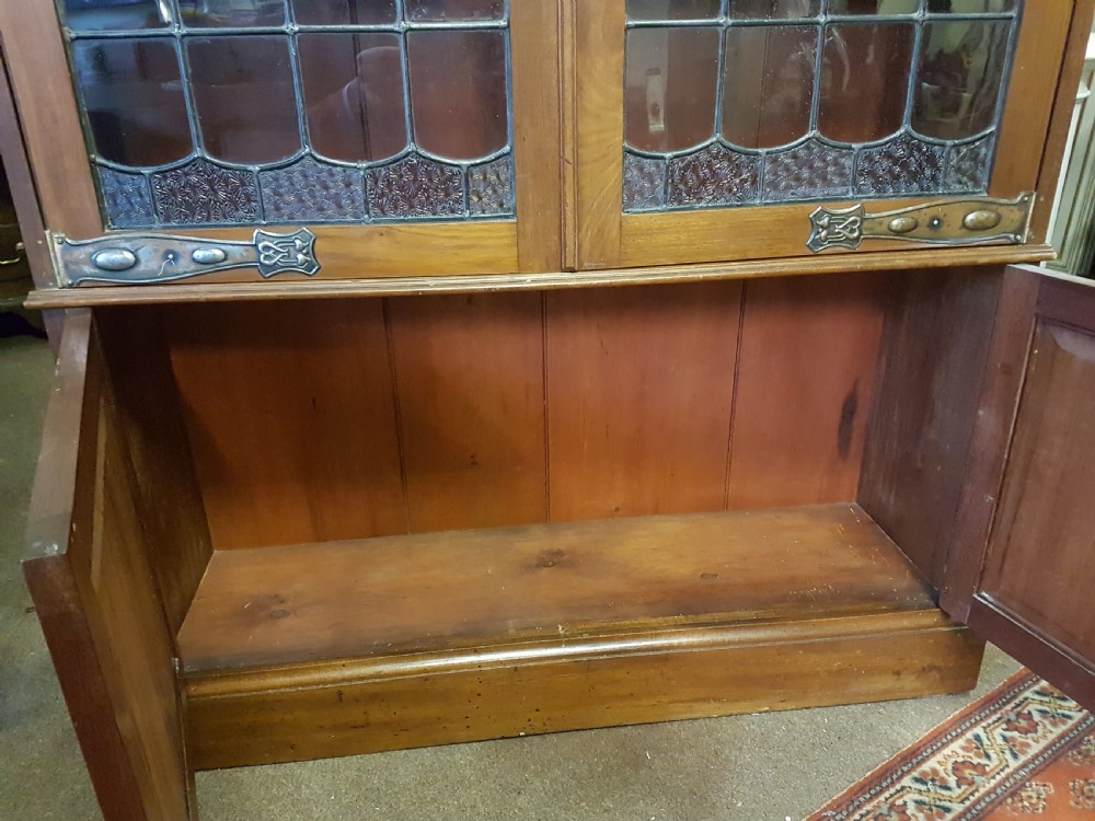 ANTIQUE ART NOUVEAU BOOKCASE  View IX