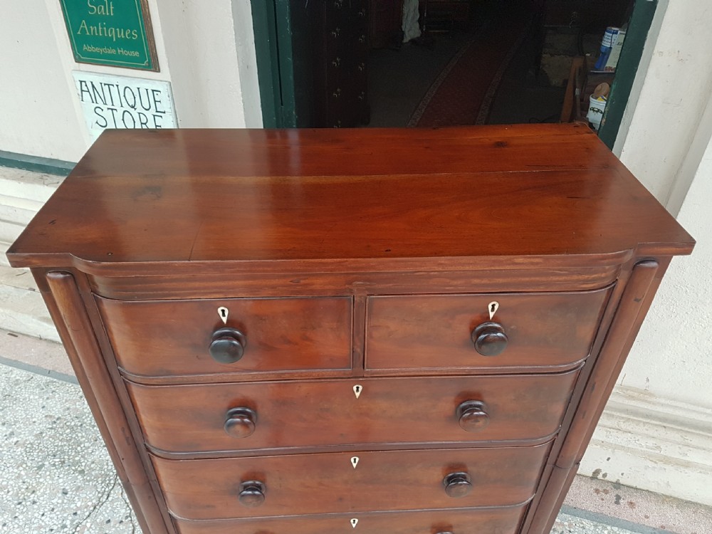 ANTIQUE LARGE MAHOGANY CHEST  View IV