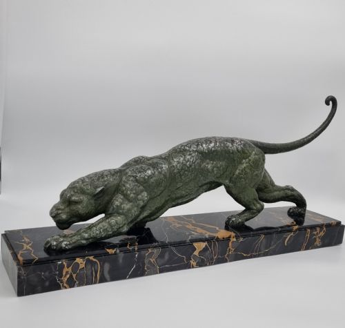 ART DECO SCULPTURE PANTHER BY CHIPARUS - ADDITIONAL PHOTO 1