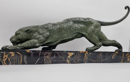 ART DECO SCULPTURE PANTHER BY CHIPARUS - ADDITIONAL PHOTO 2