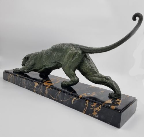 ART DECO SCULPTURE PANTHER BY CHIPARUS - ADDITIONAL PHOTO 5