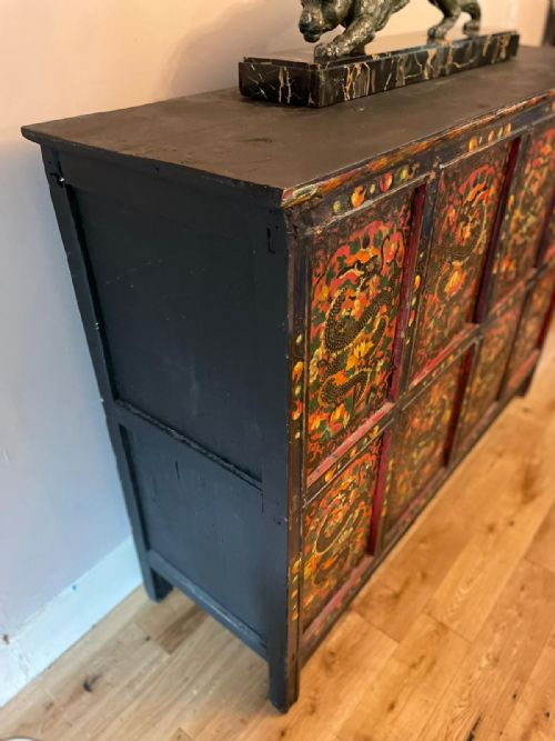 19TH CENTURY ORIENTAL TIBETAN CABINET FURNITURE - ADDITIONAL PHOTO 6