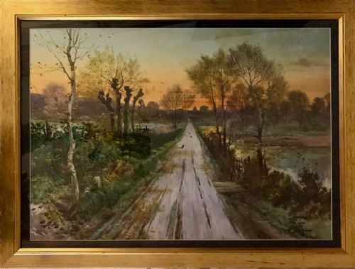 19TH CENTURY WATER COLOUR PAINTING HIPPOLYTE JEAN ADAM GIDE - ADDITIONAL PHOTO 2