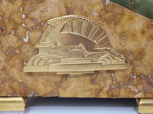 ART DECO CLOCK DIANA THE HUNTRESS BY LAVROFF - ADDITIONAL PHOTO 5