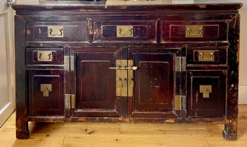 mid 19th century chinese cabinet sideboard - CATEGORY: ANTIQUE SIDEBOARDS - DATED 19TH CENTURY