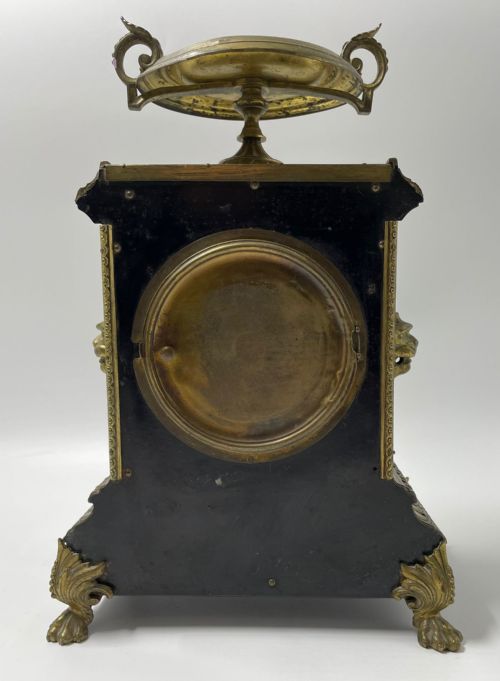 19TH CENTURY ENAMEL AND BRONZE NAPOLEON CLOCK - ADDITIONAL PHOTO 3