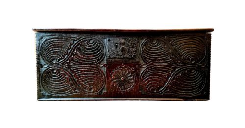 17TH CENTURY CARVED OAK BIBLE BOX - ADDITIONAL PHOTO 6