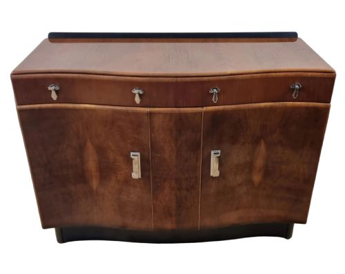 art deco walnut sideboard - CATEGORY: ANTIQUE SIDEBOARDS - DATED 1930