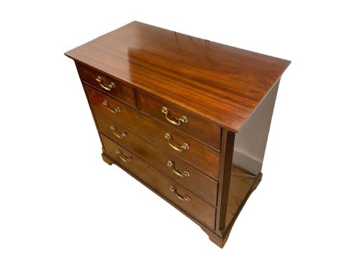 18TH CENTURY GEORGIAN MAHOGANY CHEST OF DRAWERS - ADDITIONAL PHOTO 3