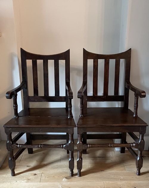 SET OF SIX 18TH CENTURY ENGLISH OAK DINING CHAIRS - ADDITIONAL PHOTO 3