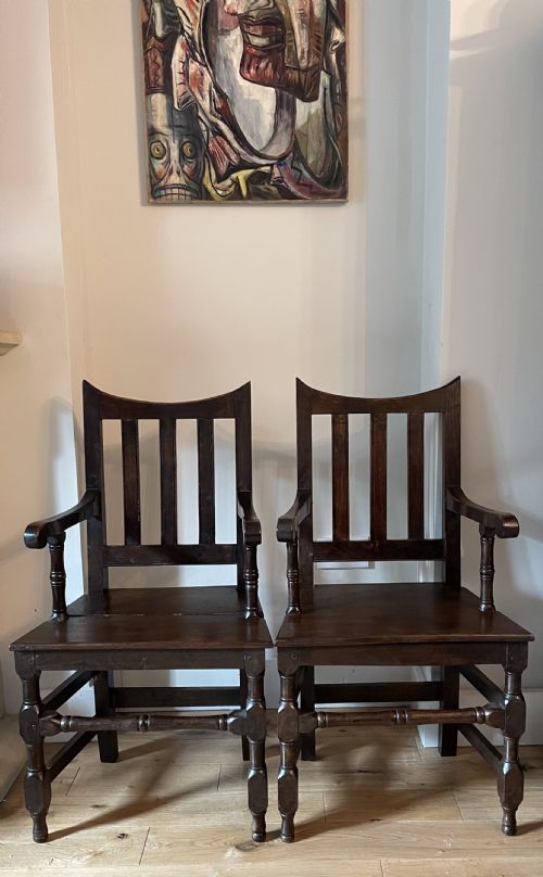 SET OF SIX 18TH CENTURY ENGLISH OAK DINING CHAIRS - ADDITIONAL PHOTO 4