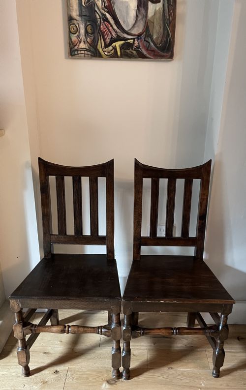 SET OF SIX 18TH CENTURY ENGLISH OAK DINING CHAIRS - ADDITIONAL PHOTO 6