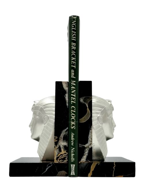 ART DECO EGYPTIAN REVIVAL BRONZE BOOKENDS BY CHARLES SPHINX - ADDITIONAL PHOTO 1