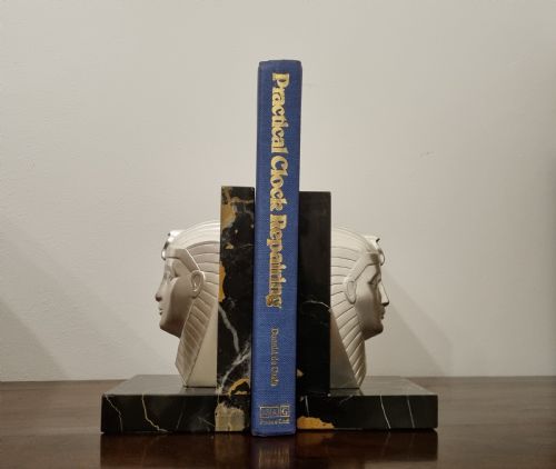 ART DECO EGYPTIAN REVIVAL BRONZE BOOKENDS BY CHARLES SPHINX - ADDITIONAL PHOTO 7