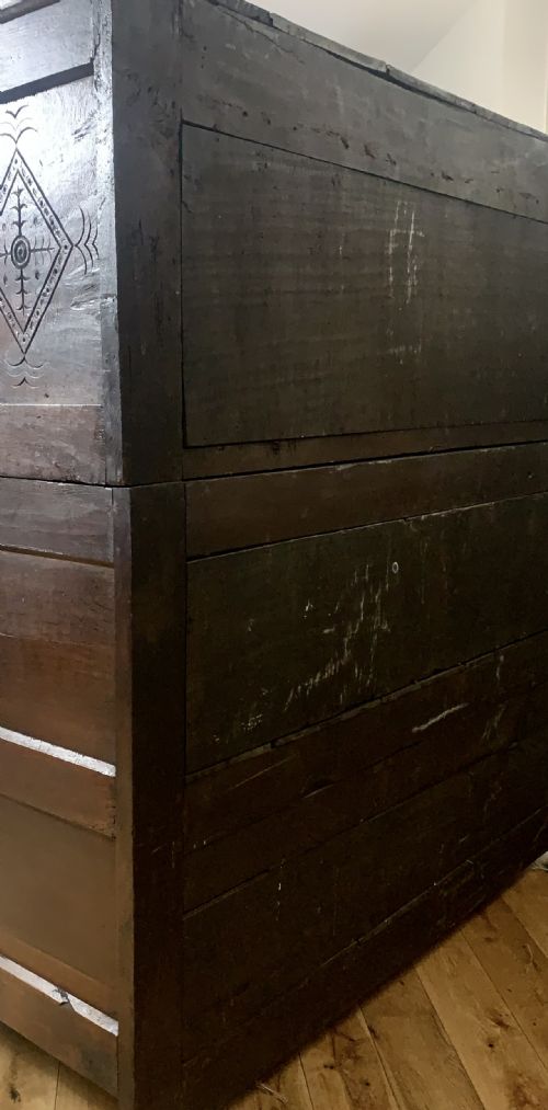 LATE ELIZABETHAN OAK COURT CUPBOARD CIRCA 1600 - ADDITIONAL PHOTO 8