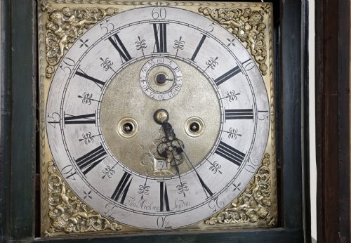 18TH CENTURY LACQUERED JAPANNED LONGCASE CLOCK FROM LONDON CIRCA 1740 - ADDITIONAL PHOTO 8