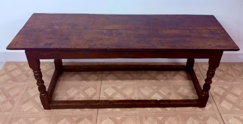 17TH CENTURY OAK REFECTORY DINING TABLE CHARLES II PERIOD - ADDITIONAL PHOTO 1