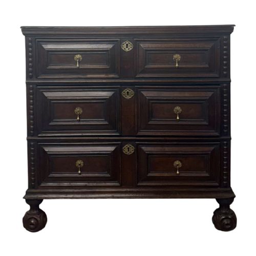 Late 17th Century Carved Oak Chest of Drawers