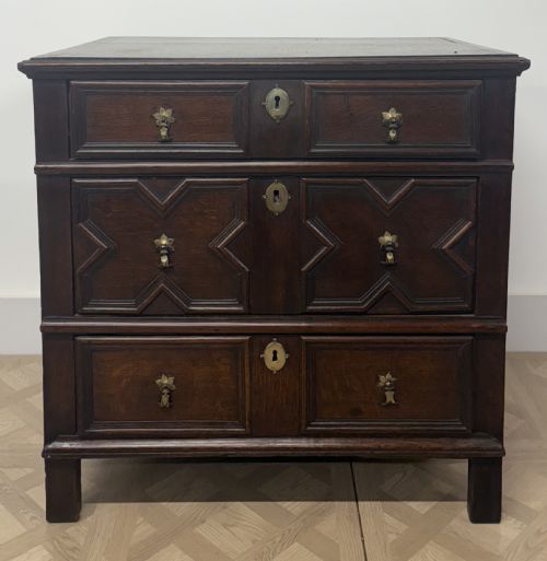 17th Century Charles II Oak Chest of Drawers