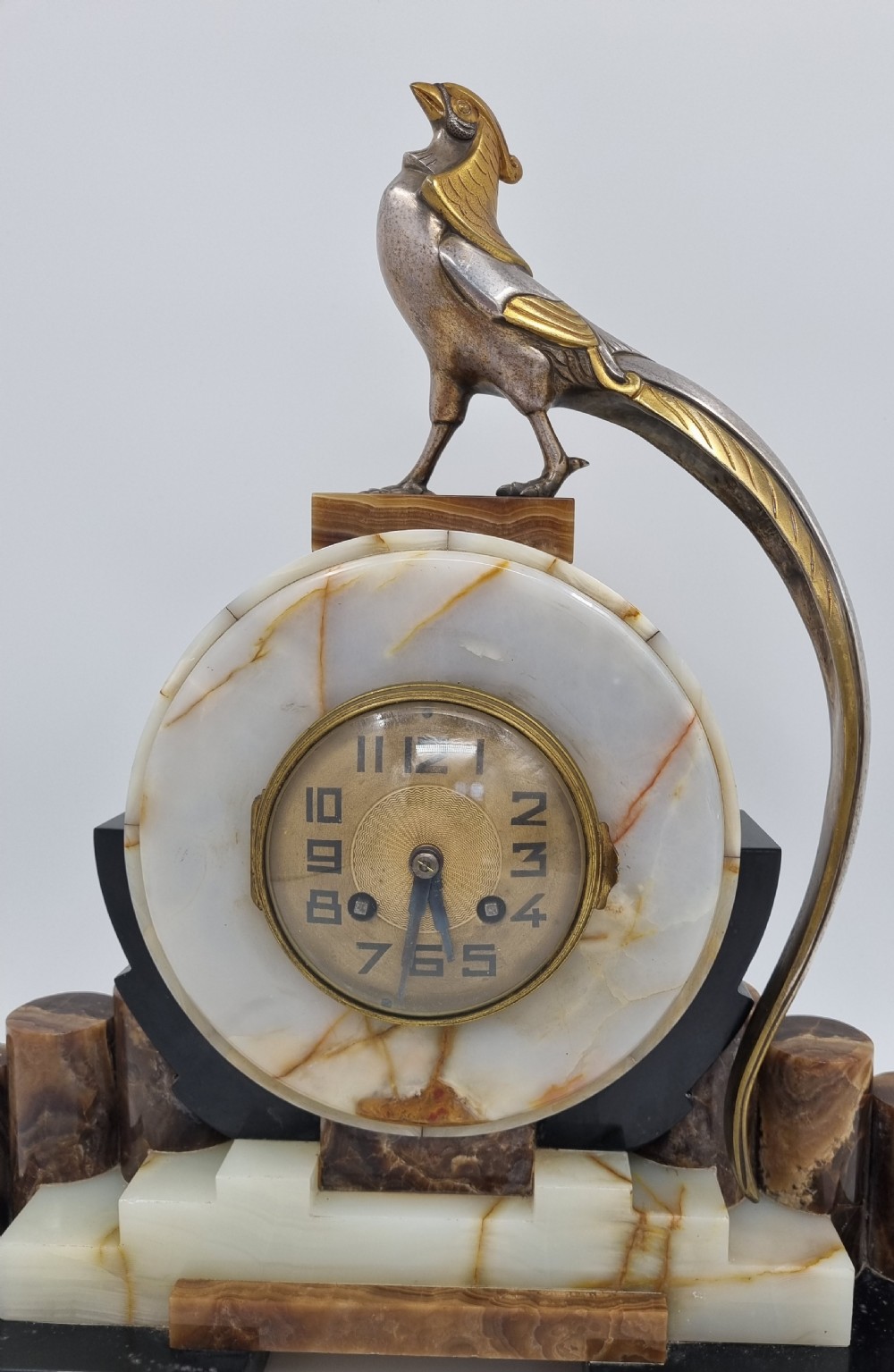 Art Deco Cubist Design Clock by Frecourt  View VI