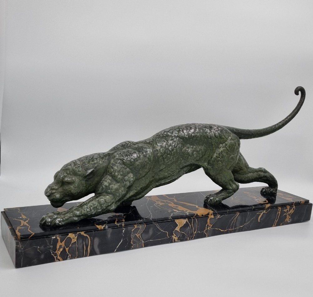Art Deco Sculpture Panther by Chiparus  View II