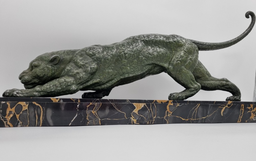 Art Deco Sculpture Panther by Chiparus  View III