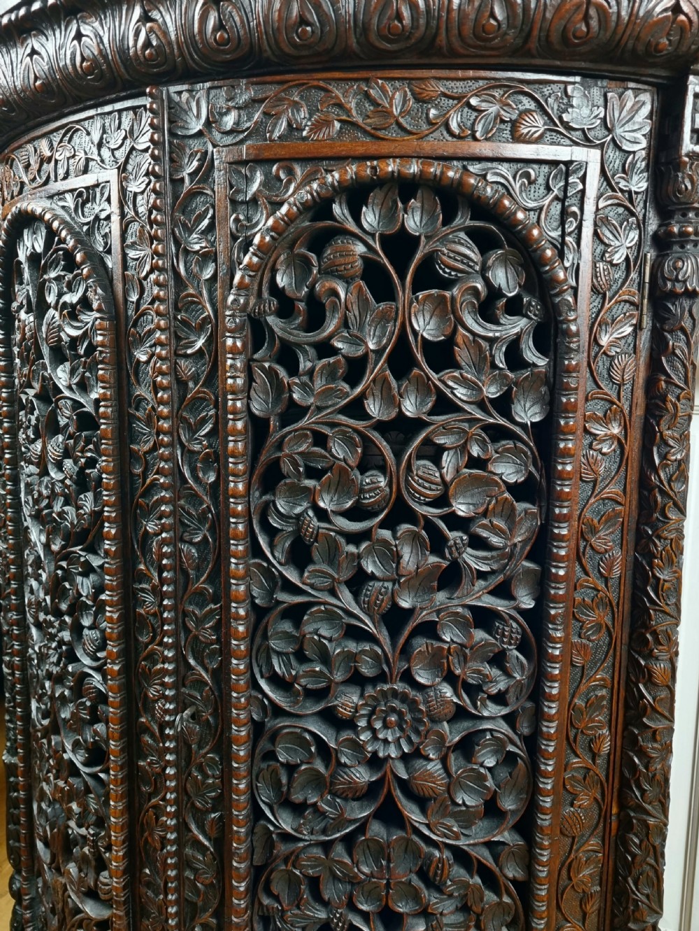 Anglo Indian Carved Cabinet View III