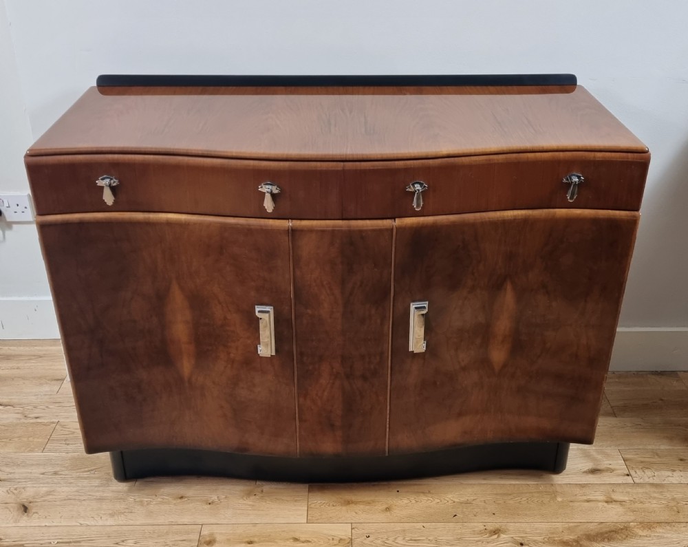 Art Deco Walnut Sideboard  View III