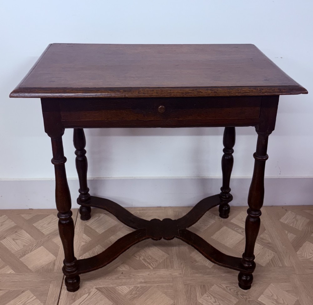 late 17th-century English oak side table, William and Mary period
