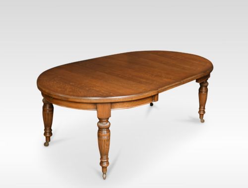 Oak Oval Extending Dining Table