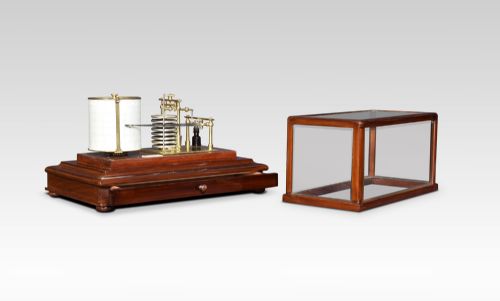 fig 1. Mahogany cased barograph by Chadburns Ltd