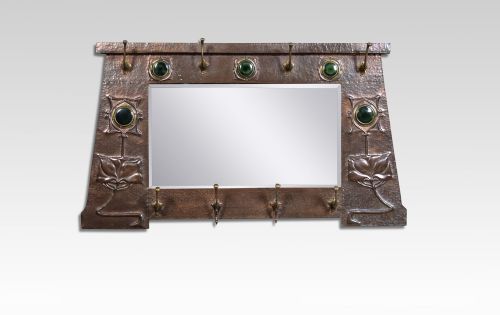 Arts and Crafts Copper Wall Mirror