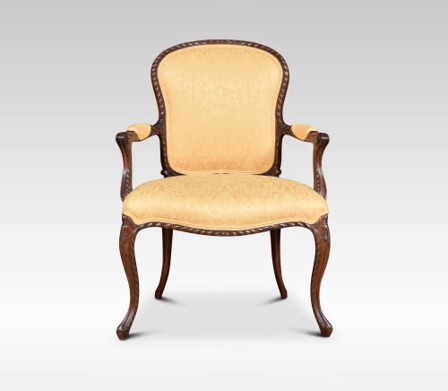 fig 1. A pair of George III style mahogany armchairs