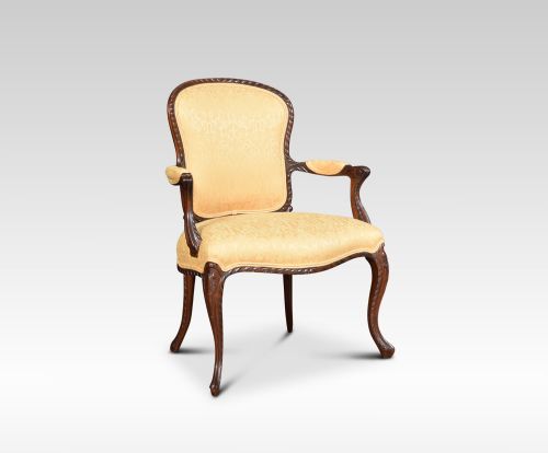 fig 2. A pair of George III style mahogany armchairs