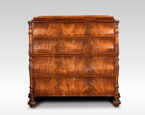 19th Century Mahogany Biedermeier Chest