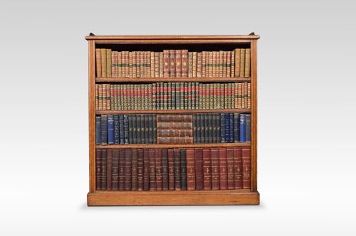 Victorian Oak Open Bookcase