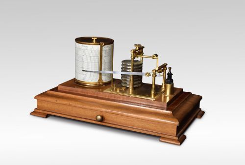 fig 1. Mahogany cased barograph