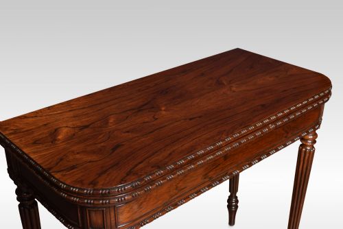 REGENCY ROSEWOOD CARD TABLE - ADDITIONAL PHOTO 4