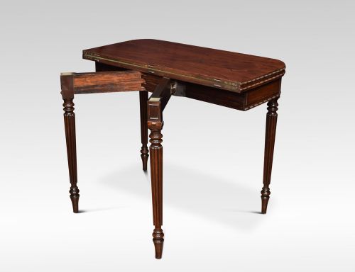 REGENCY ROSEWOOD CARD TABLE - ADDITIONAL PHOTO 6