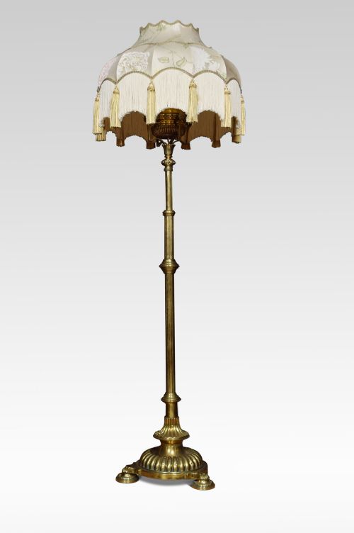 Victorian Brass Standard Lamp
