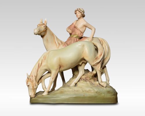 Royal Dux Porcelain Figure Group