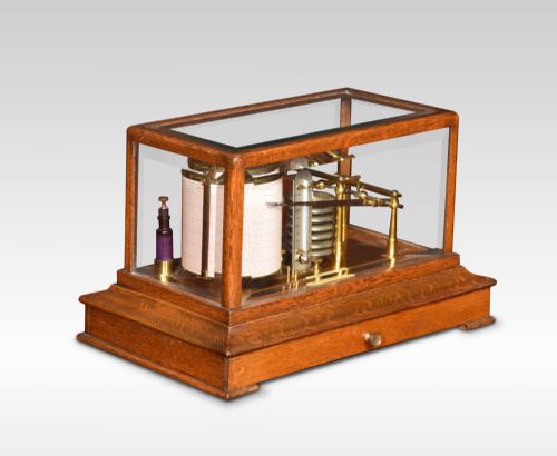 Oak Cased Barograph by a J Lizars