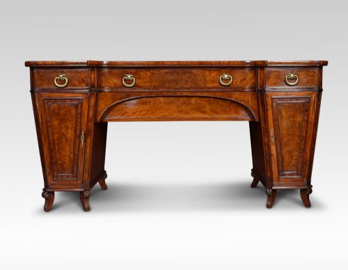 Regency Mahogany Pedestal Sideboard
