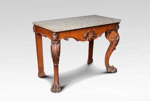 Carved Oak Console Table