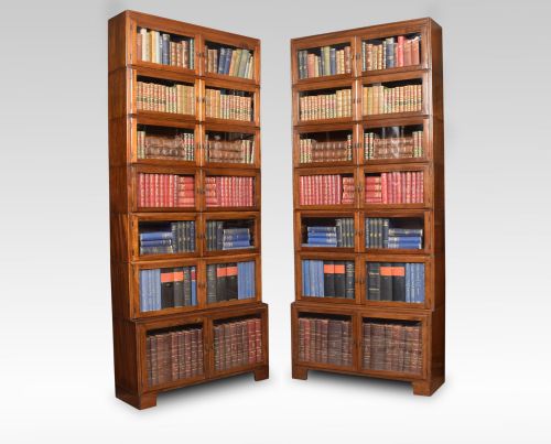 Pair of Mahogany Seven Sectional Bookcases