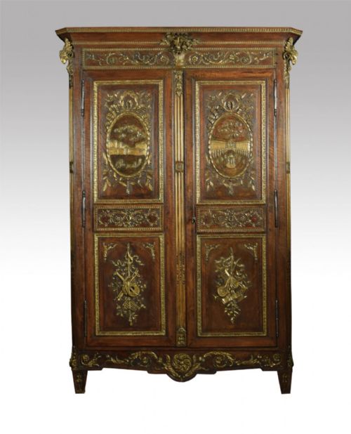 Louis XV French Walnut Armoire